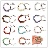 10pc Braided Stone Beads Bracelet Chakra Bangle Jewelry