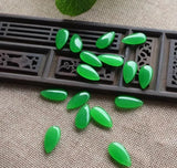 10pc Green Jade Water Drop Pendant Beads DIY Jewellery Accessories