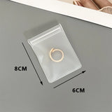 10pc Frosted Zipper Bag Earring Bracelet Necklace Gift Storage Organizer