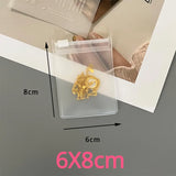 10pc Frosted Zipper Bag Earring Bracelet Necklace Gift Storage Organizer