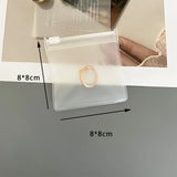 10pc Frosted Zipper Bag Earring Bracelet Necklace Gift Storage Organizer