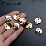 10pc Brass Charms Pendant for DIY Earrings 13x20mm