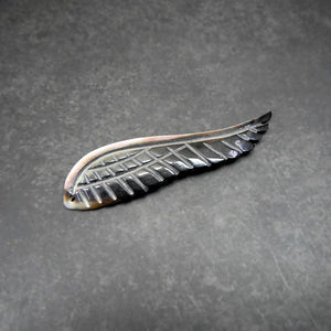 10pc Hand Carving Wings Shape Shell Beads Accessories For Jewelry Making