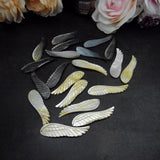10pc Hand Carving Wings Shape Shell Beads Accessories For Jewelry Making