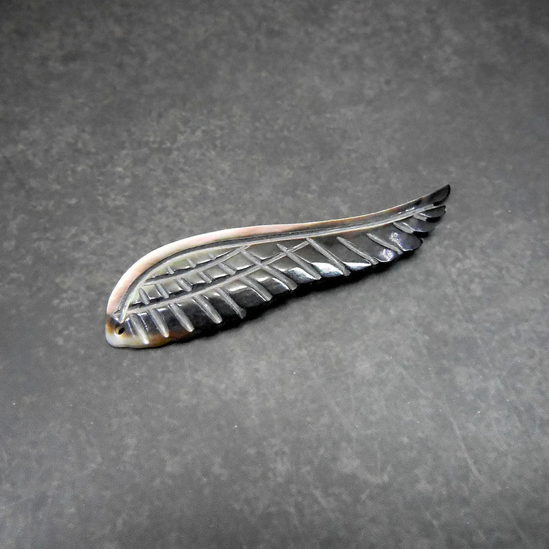 10pc Hand Carving Wings Shape Shell Beads Accessories For Jewelry Making