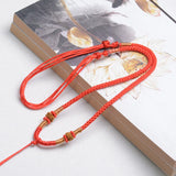 10pc Hand-woven Necklace Rope Jade Pendant Line Hetian Jade Lanyard 8*8
