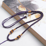 10pc Hand-woven Necklace Rope Jade Pendant Line Hetian Jade Lanyard 8*8