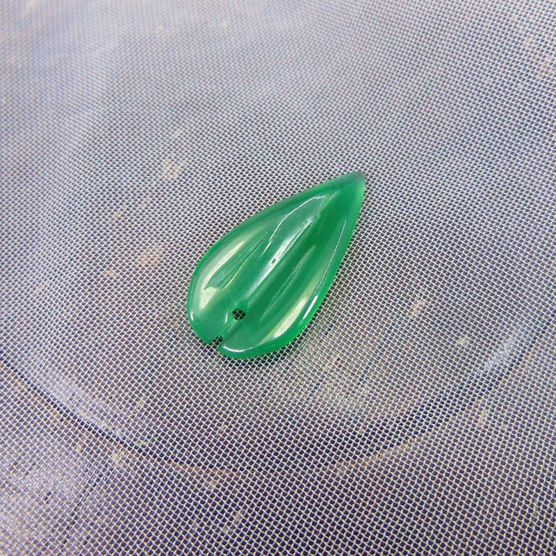 10pc Bamboo Leaf Gemstone Beads DIY Jewelry Making Natural Stone Beads