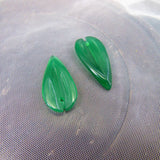 10pc Bamboo Leaf Gemstone Beads DIY Jewelry Making Natural Stone Beads