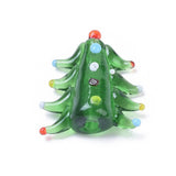 10pc Christmas Snowman/tree Lampwork Beads for DIY Craft Bracelet Making