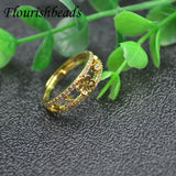 10pc CZ Paved Flower Round Rings Base Holder for Bead Ring Making