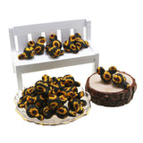10pc Flower Print Mouse Silicone Beads DIY Baby Teething Teether