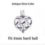 10pc Mixed Pearl Cage Locket Pendants Aromatherapy Oil Diffuser Necklace