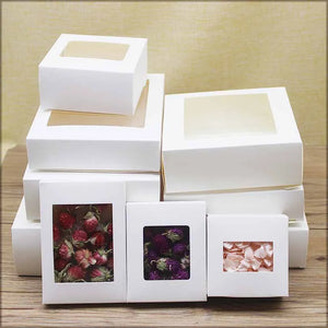 10pc Window Box Jewelry Packing Box Wedding Favors Decoration Party Supplies