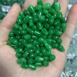 10pc A Green Jade Water Drop Beads DIY Bracelet Bangle