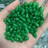 10pc A Green Jade Water Drop Beads DIY Bracelet Bangle