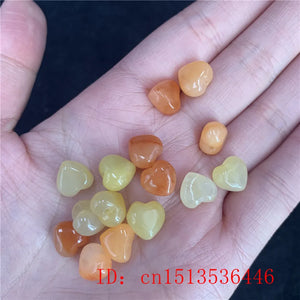 10pc Natural Jade Lucky Love Beads Bracelet DIY Chinese Necklace Jewellery