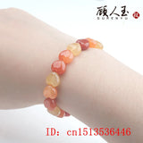 10pc Natural Jade Lucky Love Beads Bracelet DIY Chinese Necklace Jewellery