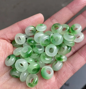 10pc Natural Green Jade 12mm Beads DIY Bracelet Bangle Jadeite Jewellery