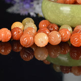 Natural Rose Jade Beads Bracelet DIY Hand Knitted Amulet Women