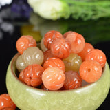 Natural Rose Jade Beads Bracelet DIY Hand Knitted Amulet Women
