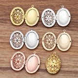 10pc Metal Filigree Aromatherapy Diffuser Perfume Locket Pendant