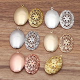 10pc Metal Filigree Aromatherapy Diffuser Perfume Locket Pendant