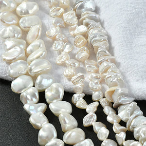 10pcs Baroque Petal Pearl Loose Beads for Jewelry Making