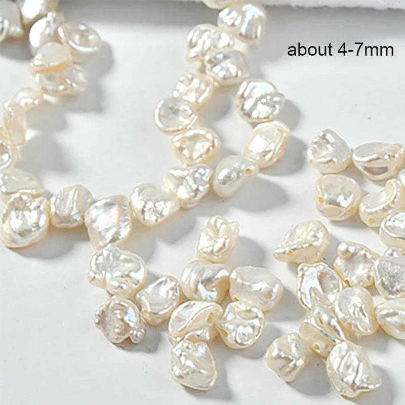 10pcs Baroque Petal Pearl Loose Beads for Jewelry Making