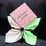 10pc Silver Polishing Cloth Soft Clean Wiping Cloth for Silver Jewelry
