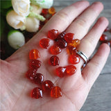 10pc Tulip Gem Stone Flower Bead Natural Stone Beads For Jewelry Making