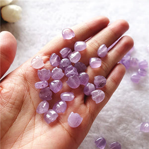 10pc Tulip Gem Stone Flower Bead Natural Stone Beads For Jewelry Making