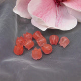 10pc Tulip Gem Stone Flower Bead Natural Stone Beads DIY Bracelet DYL0085