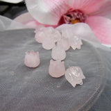 10pc Tulip Gem Stone Flower Bead Natural Stone Beads DIY Bracelet DYL0085