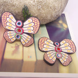 10pc Polymer Clay Butterfly Beads for Kids Pendant Necklace DIY