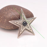 10pc Solid Western Cowboy Star Leathercraft Concho Screwback