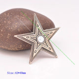 10pc Solid Western Cowboy Star Leathercraft Concho Screwback