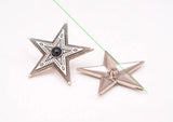 10pc Solid Western Cowboy Star Leathercraft Concho Screwback
