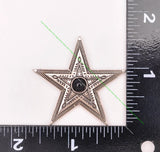 10pc Solid Western Cowboy Star Leathercraft Concho Screwback