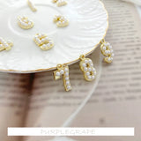 10pcs 0-9 Digital Pendant DIY Earring Necklace 1314 Material