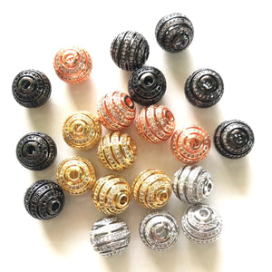 10pcs Disco Ball Spacers Beads for Bracelet Making Rhinestone Paved Jewelry
