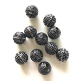 10pcs Disco Ball Spacers Beads for Bracelet Making Rhinestone Paved Jewelry