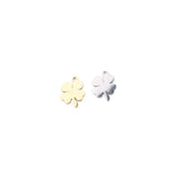 10pcs Stainless Steel Clover Charm Pendant DIY Necklace Bracelets
