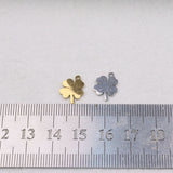 10pcs Stainless Steel Clover Charm Pendant DIY Necklace Bracelets