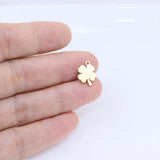 10pcs Stainless Steel Clover Charm Pendant DIY Necklace Bracelets