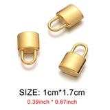 10pcs 10*17mm Stainless Steel 3D Padlock Pendant Necklace Lock Pendant