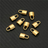10pcs 10*17mm Stainless Steel 3D Padlock Pendant Necklace Lock Pendant