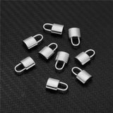 10pcs 10*17mm Stainless Steel 3D Padlock Pendant Necklace Lock Pendant