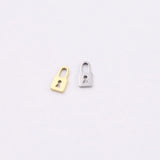 10pcs Stainless Steel High Lock Charms Pendant DIY Jewelry 2 Colors