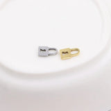 10pcs Stainless Steel High Lock Charms Pendant DIY Jewelry 2 Colors